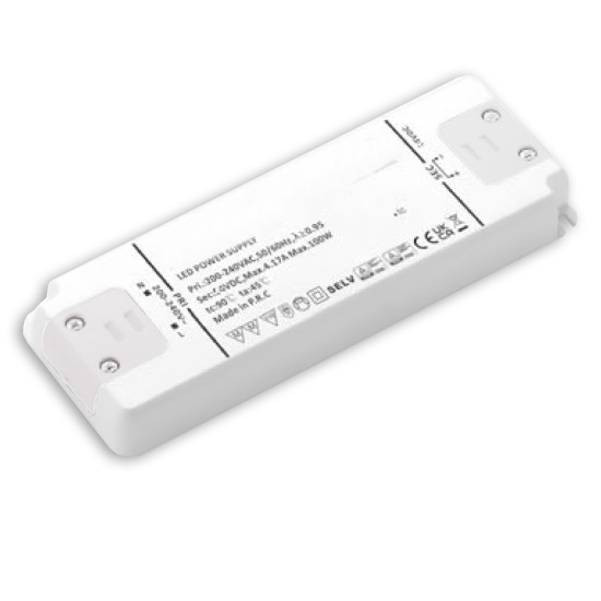ISOLED LED Trafo 48V/DC, 0-100W, ultraflach, SELV