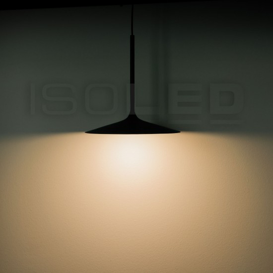 ISOLED Track48 Hängeleuchte Shade 5,5W, 120°, 48V DC, schwarz, 3000K