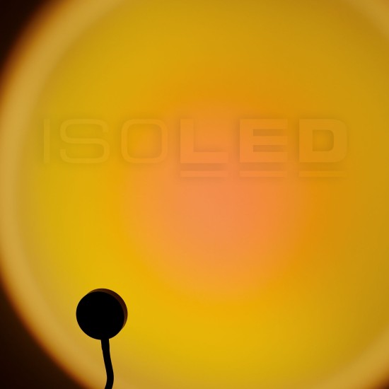ISOLED Track48 Leuchte Sunglow flexible schwarz 5,5W, 160°, 48V DC, 2000K