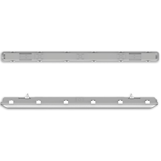 ISOLED LED Feuchtwannenleuchte SL 150cm, IP66, PowerSwitch 36-57W, 140lm/W, 4000K, DALI dimmbar