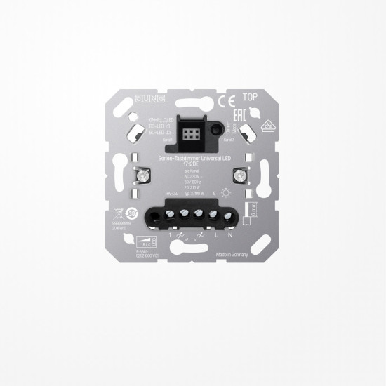 Jung 1712DE Serien-Tastdimmer Universal LED, mit Nebenstelleneingang
