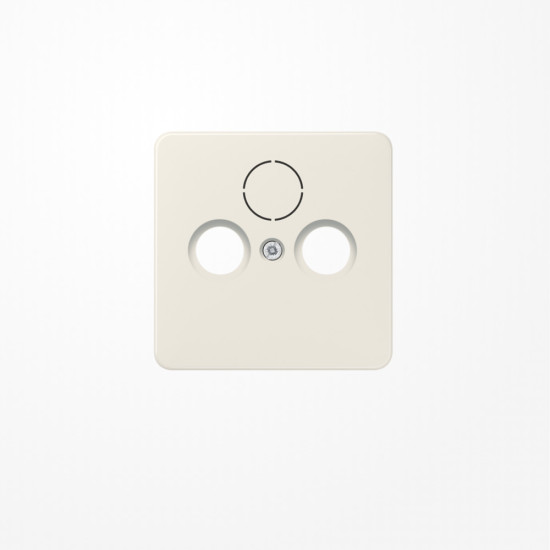 Jung 561SAT Abdeckung für Universal-Sat/BK-Dosen 1fach, Thermoplast, Serie CD, weiß