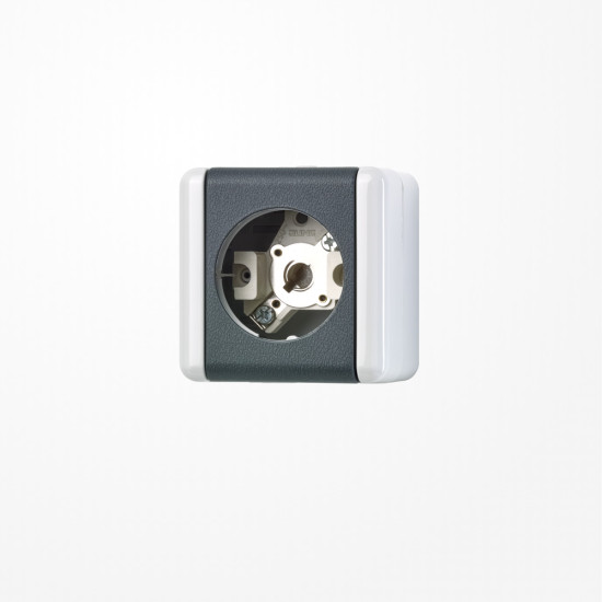 Jung 837-10W Lichtsignal (ohne Haube), E10-Gewinde, WG 800, grau