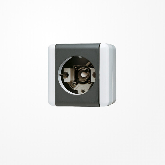 Jung 837-14W Lichtsignal (ohne Haube), E14-Gewinde, WG 800, grau