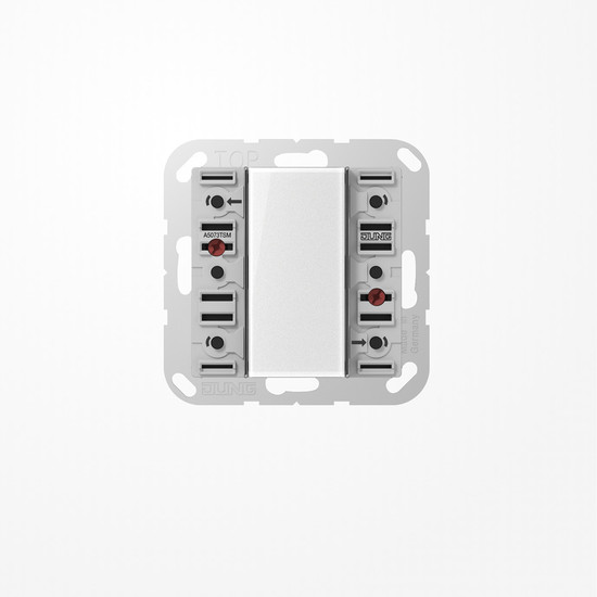 Jung A5073TSM KNX Tastsensor-Modul Standard, 3fach, F50, Serie AS/A