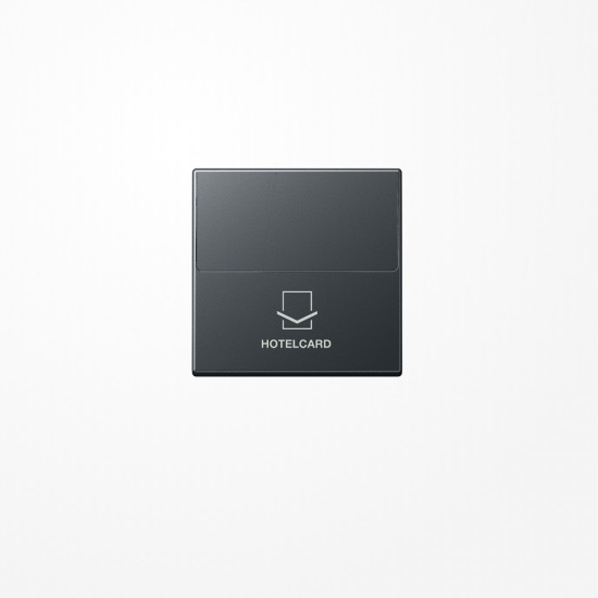 Jung A590CARDANM Hotelcard-Schalter (ohne Taster-Einsatz), Hotelcard, Serie A, anthrazit matt