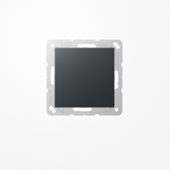 Jung A594-0ANM Blind-Abdeckung (gerastet), Thermoplast lackiert, Serie A, anthrazit matt