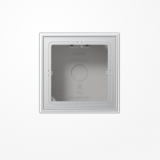 Jung AL2581A-L Aufputz-Kappe 1fach, Duroplast lackiert, Serie LS, Aluminium