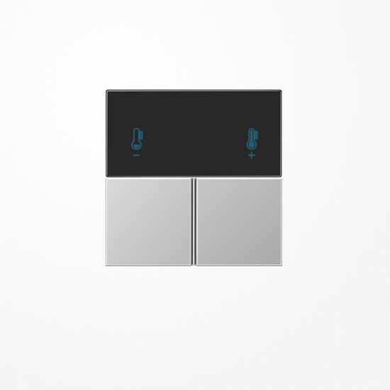 Jung AL4093TSA Tastensatz 3fach, F40 Raumcontroller, Serie LS, Aluminium