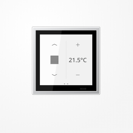 Jung AL459D1S KNX Raumcontroller LS TOUCH mit Rahmen LS 990, Secure, Aluminium