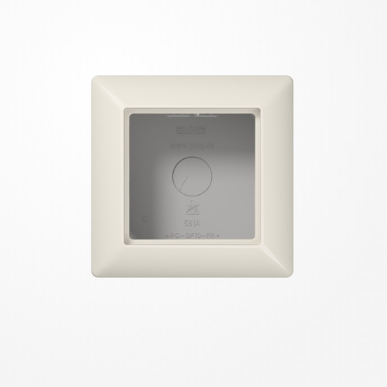 Jung AS581AW Aufputz-Kappe 1fach, Duroplast, Serie AS, weiß