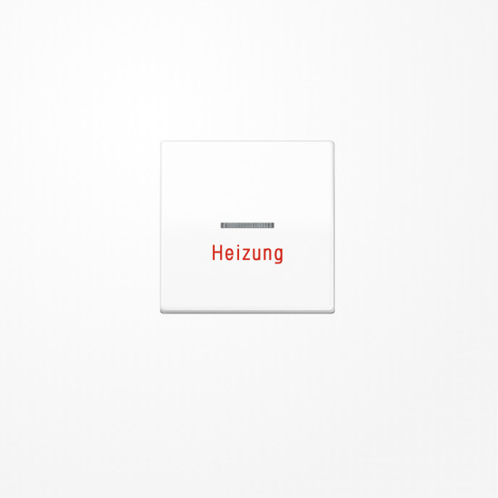 Jung AS591HBFWW Wippe mit Kalotte, Aufschrift Heizung, Thermoplast, Serie AS, alpinweiß