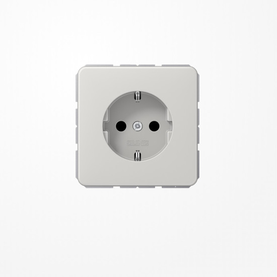 Jung CD1520LG SCHUKO-Steckdose, 16 A 250 V ~, Duroplast, Serie CD, lichtgrau