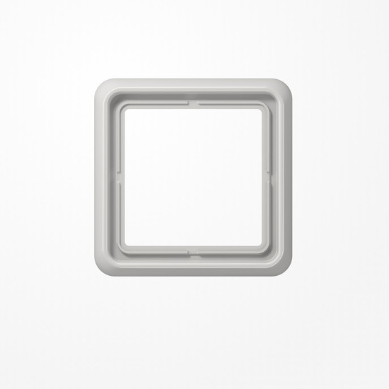 Jung CD581WULG Rahmen 1fach, senkrechte und waagerechte Montage, Thermoplast, CD 500, lichtgrau