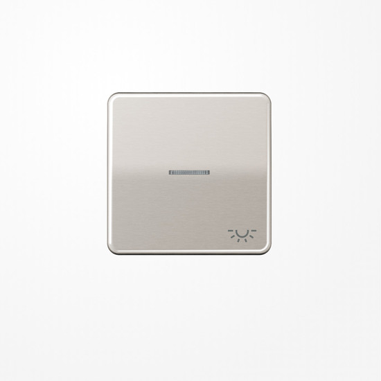 Jung CD590KO5LPT Wippe mit Lichtleiter, Symbol Licht, Aluminium eloxiert, Serie CD, platin