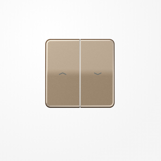 Jung CD595PGB Wippe, mit Pfeilsymbolen, Aluminium eloxiert, Serie CD, gold-bronze