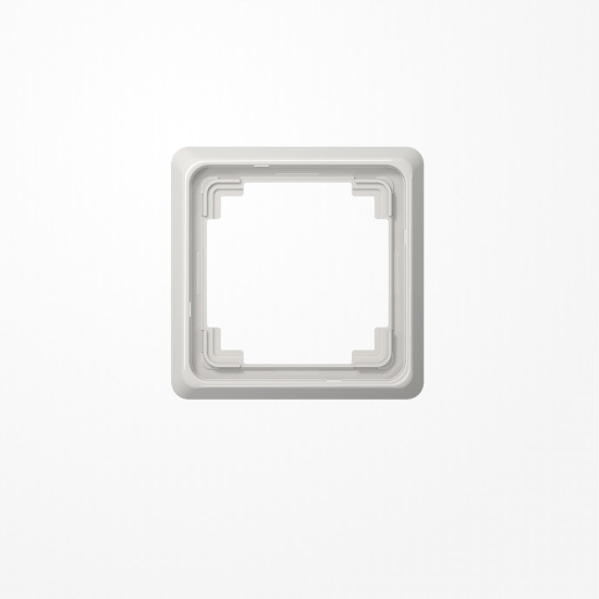 Jung CDP581LG Rahmen 1fach, senkrechte und waagerechte Montage, Duroplast, CD PLUS, lichtgrau