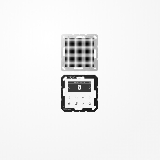 Jung DABA1BTWW Smart Radio DAB+ Bluetooth, Set Mono, Serie AS/A, alpinweiß