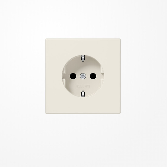 Jung LS1520 SCHUKO-Steckdose, 16 A 250 V ~, Duroplast, Serie LS, weiß