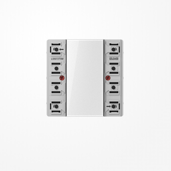 Jung LS5072TSM KNX Tastsensor-Modul Standard, 2fach, F50, Serie LS