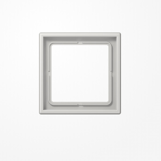 Jung LS981LG Rahmen 1fach, senkrechte und waagerechte Montage, Duroplast, LS 990, lichtgrau