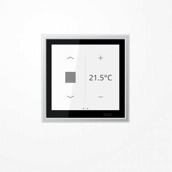 Jung LSZAL459BFD1S KNX Raumcontroller LS TOUCH mit Rahmen LS ZERO, Secure, Aluminium