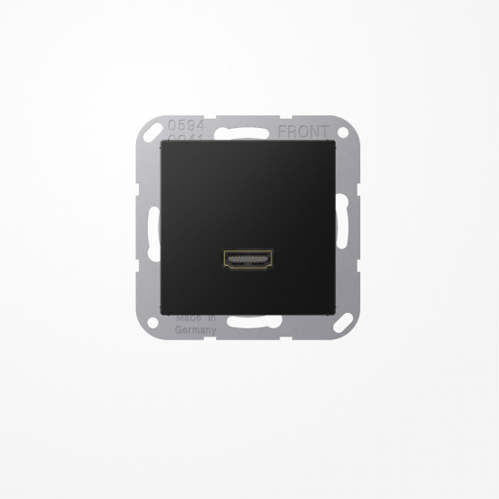 Jung MAA1112SWM HDMI, MultimediaAnschlussystem HDMI, Serie A, graphitschwarz matt