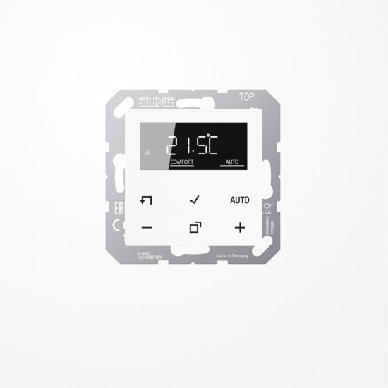 Jung TRDA1790WW LB-Management Raumthermostat-Set, Serie AS/A, alpinweiß