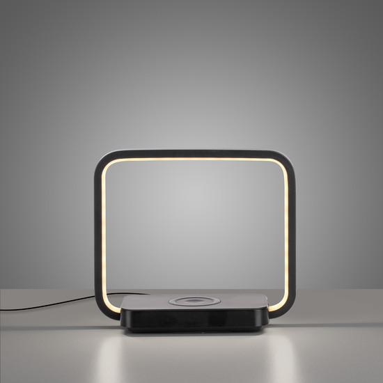 JUST LIGHT OMARI LED Tischleuchte Warmweiss Dimmbar 2,5W schwarz 11019-18