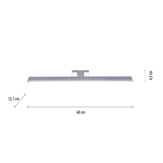 JUST LIGHT MATTIS LED Spiegelleuchte Neutralweiss 10,5W chrom 11133-17
