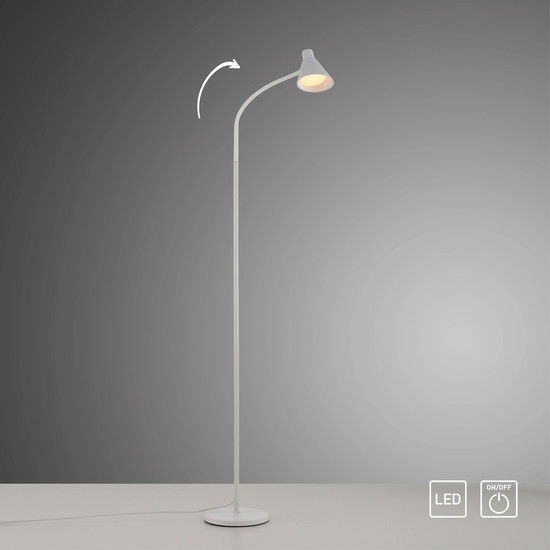 JUST LIGHT PIXIE LED Stehleuchte Warmweiss 4,5W weiss 11249-16