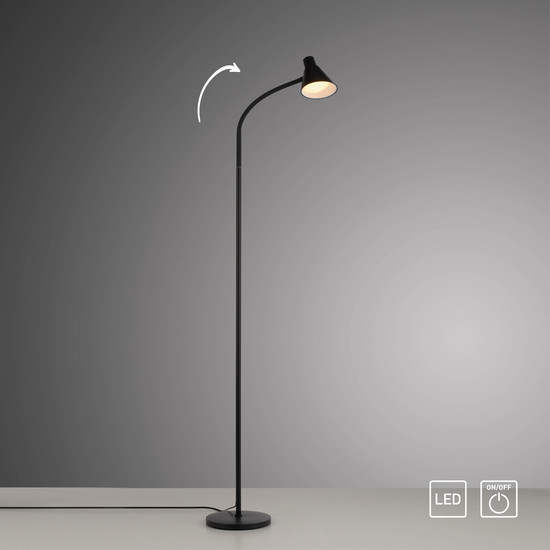 JUST LIGHT PIXIE LED Stehleuchte Warmweiss 4,5W schwarz 11249-18