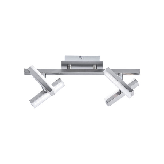 JUST LIGHT RICO LED Deckenleuchte Warmweiss 8W 4-fach stahl 11277-55