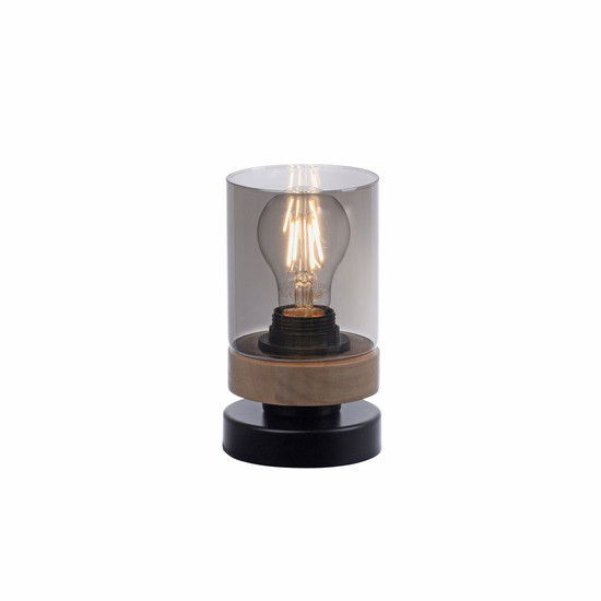 JUST LIGHT PASQUAL Tischleuchte E27 max.40W schwarz 11310-18