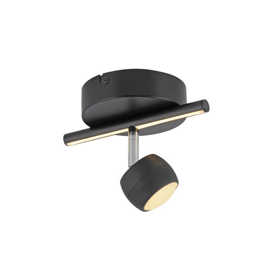 JUST LIGHT JARIK LED Deckenleuchte Warmweiss 6,1W 2-fach schwarz 11400-18