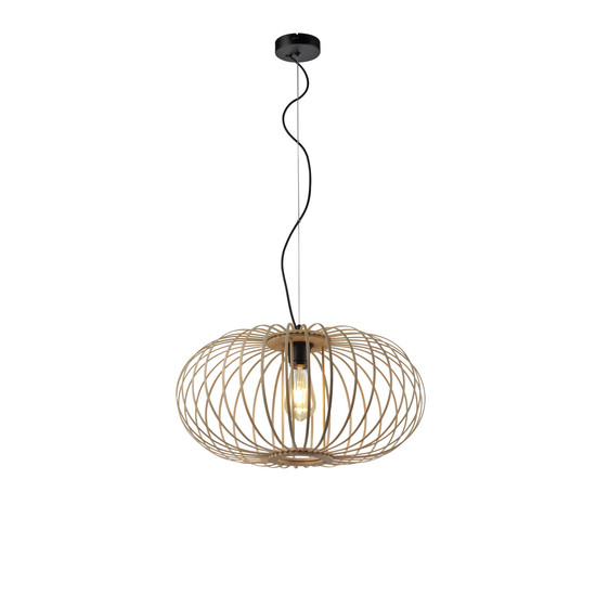 JUST LIGHT RACOON Pendelleuchte E27 max. 40W Holz-natur 11409-79