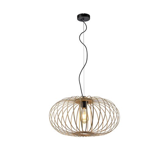JUST LIGHT RACOON Pendelleuchte E27 max. 40W Holz-natur 11409-79