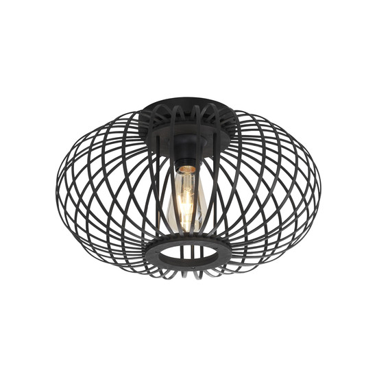 JUST LIGHT RACOON Deckenleuchte E27 max. 40W schwarz 11410-18