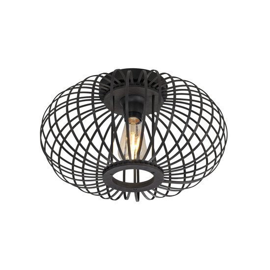 JUST LIGHT RACOON Deckenleuchte E27 max. 40W schwarz 11410-18