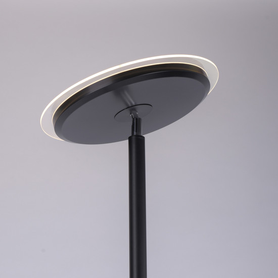 JUST LIGHT HANS LED Stehleuchte Warmweiss Dimmbar 25,5W 2-fach schwarz 11709-18