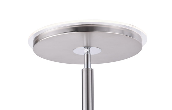 JUST LIGHT HANS LED Stehleuchte Warmweiss Dimmbar 25,5W 2-fach stahl 11709-55