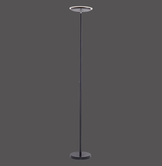 JUST LIGHT HANS LED Stehleuchte Warmweiss Dimmbar 22W schwarz 11729-18