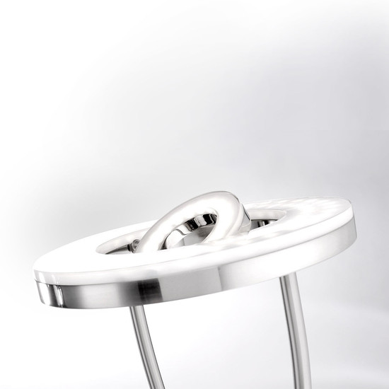 JUST LIGHT HELIA LED Stehleuchte Warmweiss Dimmbar 20,6W 2-fach stahl 11778-55