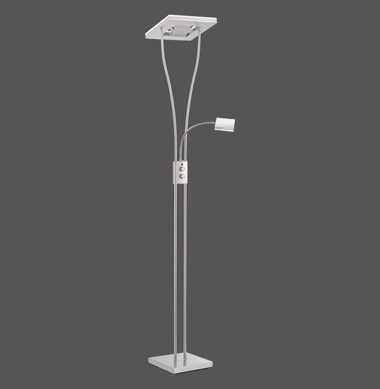 JUST LIGHT HELIA LED Stehleuchte CCT Dimmbar 20W 2-fach stahl 11780-55