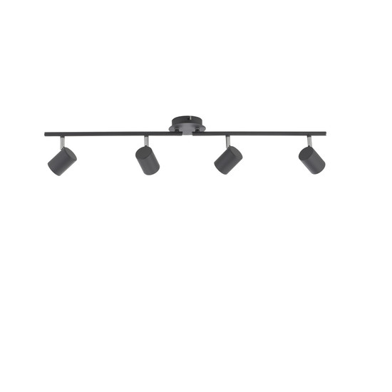 JUST LIGHT TARIK Deckenleuchte GU10 Warmweiss max.18W 4-fach anthrazit 11944-13