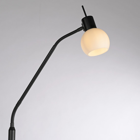 JUST LIGHT LOKI Stehleuchte E14 Warmweiss max.5W schwarz 12157-18