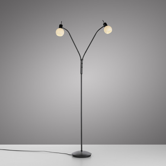 JUST LIGHT LOKI Stehleuchte E14 Warmweiss max.10W 2-fach schwarz 12158-18