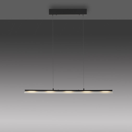 JUST LIGHT NELE LED Pendelleuchte Warmweiss Dimmbar 21W schwarz 12288-18