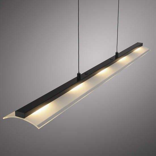 JUST LIGHT NELE LED Pendelleuchte Warmweiss Dimmbar 21W schwarz 12288-18