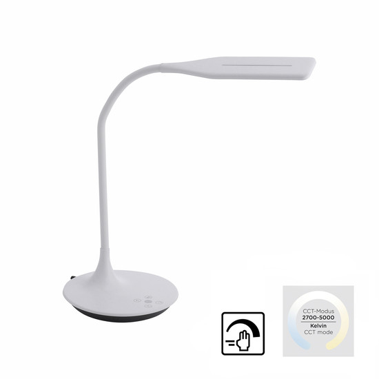 JUST LIGHT RAFAEL LED Tischleuchte CCT Dimmbar 5W weiss 13061-16